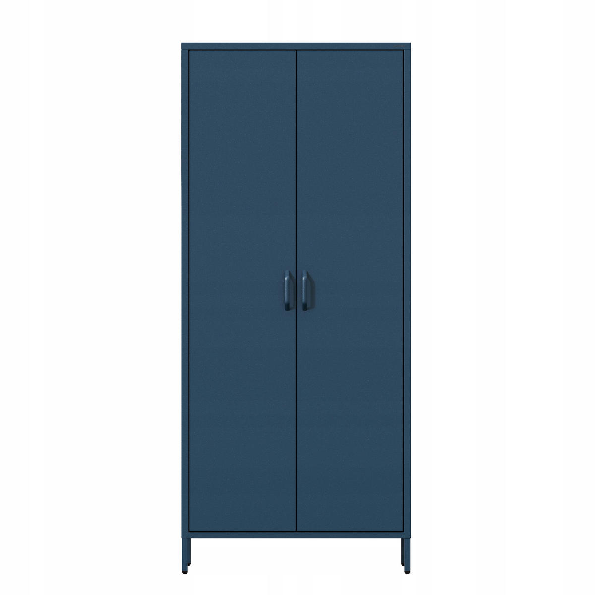 KLEIDERSCHRANK FLAVIO - Blau, Metall (80/185/45cm) - Jan Nowak