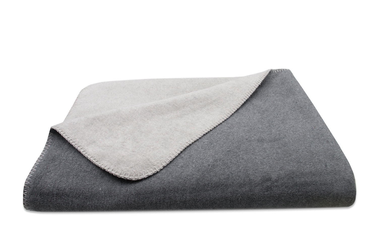 KUSCHELDECKE, 150x200 cm, 60% Baumwolle, 40% Polyacryl, Grau - Dunkelgrau, Naturmaterialien (150/200cm) - Zollner