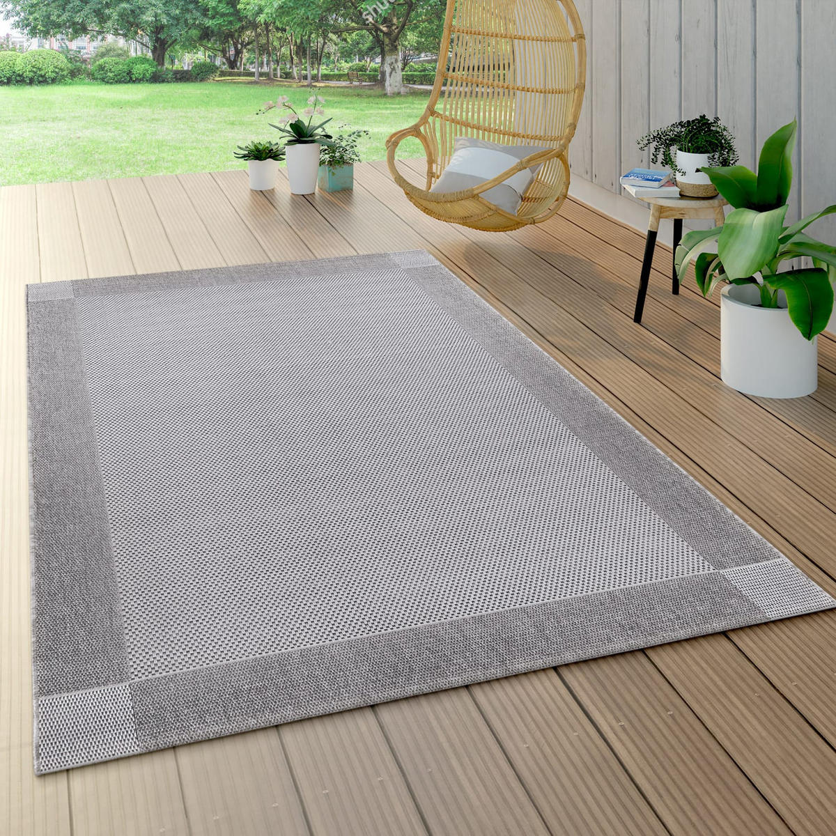 OUTDOORTEPPICH 120/170 cm Waregem 621 - Creme, Kunststoff (120/170cm) - Paco Home