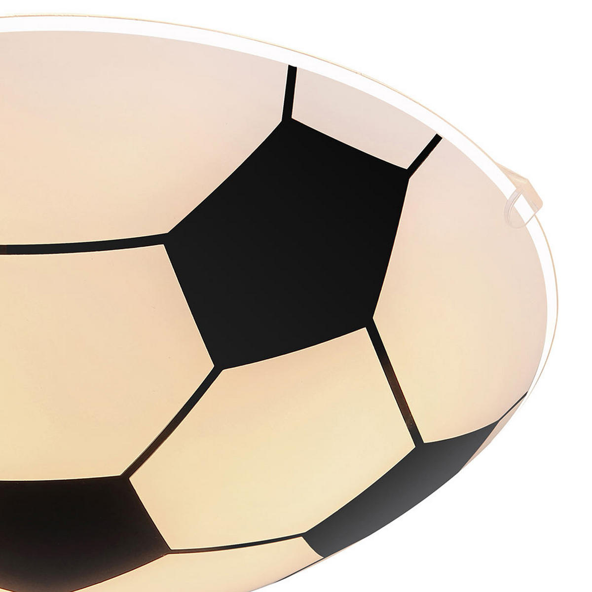 KINDERDECKENLEUCHTE Metall Glas Schwarz - Schwarz, Glas (30/30/8cm) - Globo Lighting