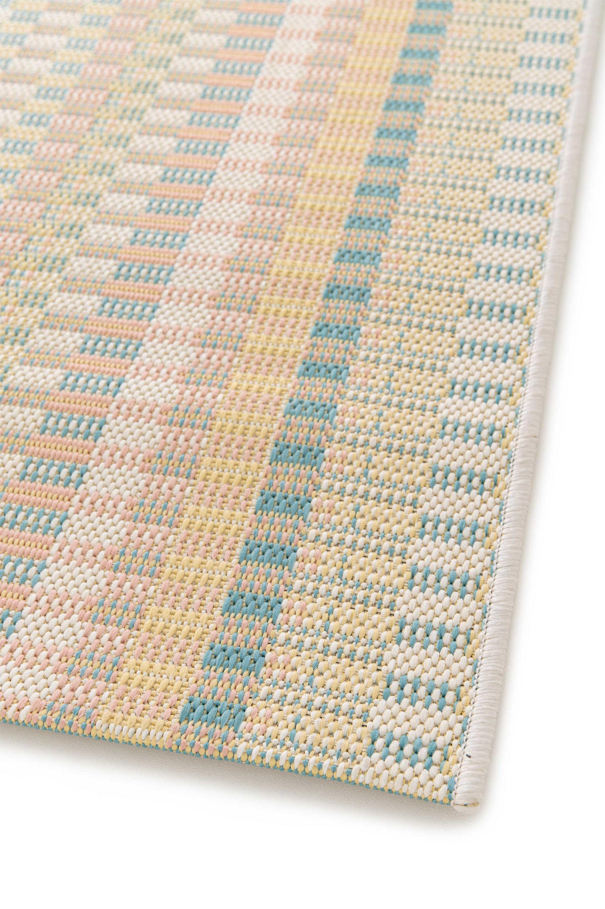 OUTDOORTEPPICH In Pastelltönen Manila 80/150 cm - Pastellblau/Pastellgrün, Kunststoff/Textil (80/150cm) - Atticgo