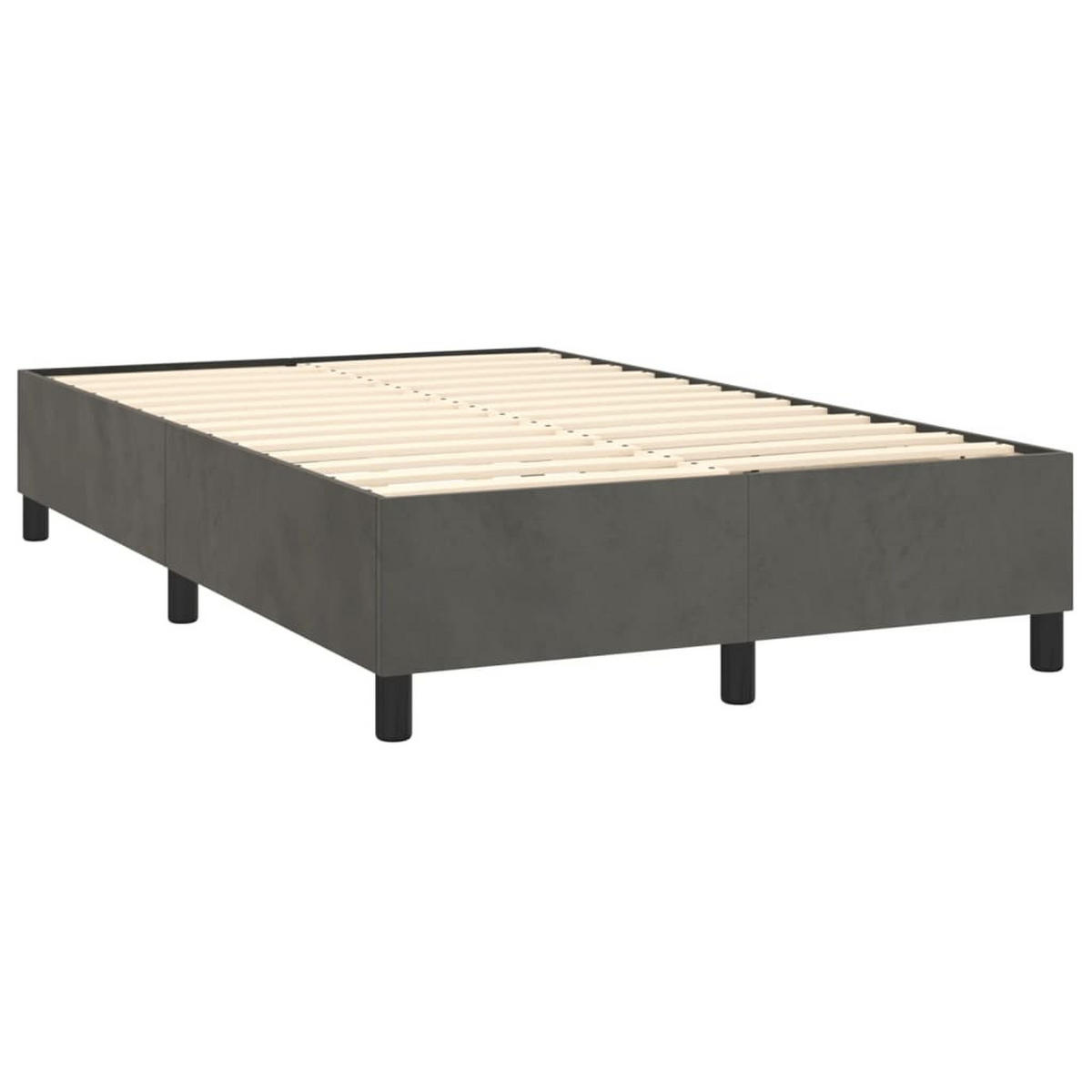 POLSTERBETT Rackley 120/203 cm - Grau, Holzwerkstoff (120/200cm) - Nettlife