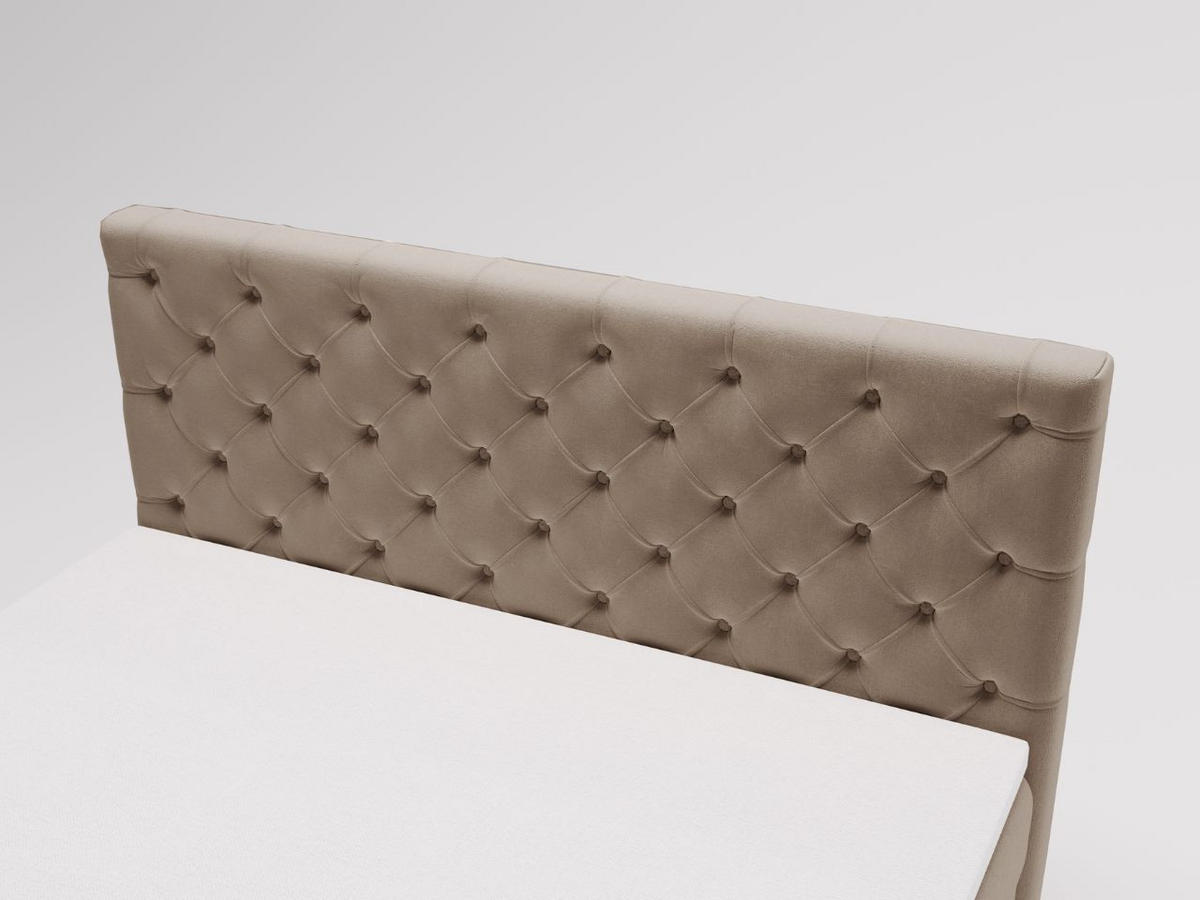 BOXBETT Montego 140x200 Braun - Braun, Holz/Textil (140/200cm) - Graingold