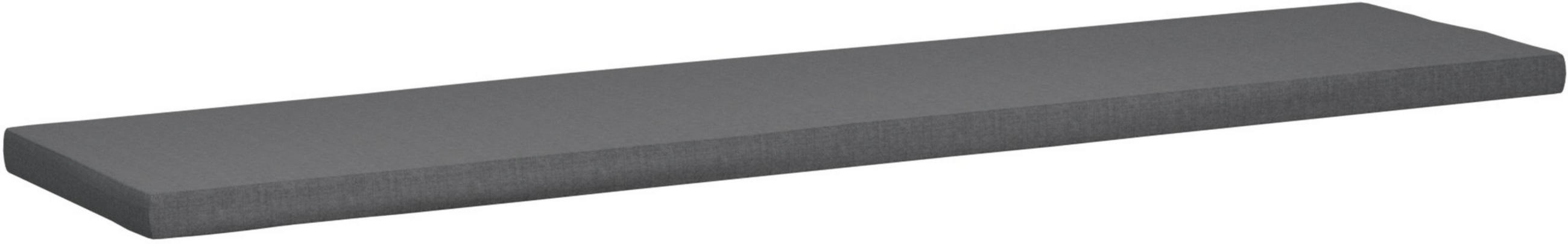 SITZKISSEN eckig 226/48/8 cm Kunststoff Dunkelgrau - Dunkelgrau, Kunststoff/Textil (48/226/8cm) - CLP