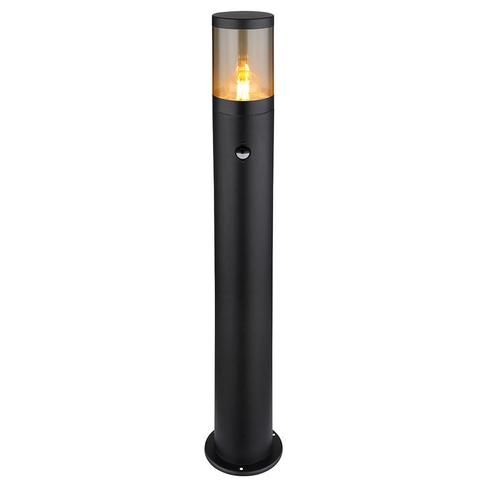 LED STEHLEUCHTE Schwarz Metall RGB - Schwarz, Metall (14/14/80cm) - Globo Lighting