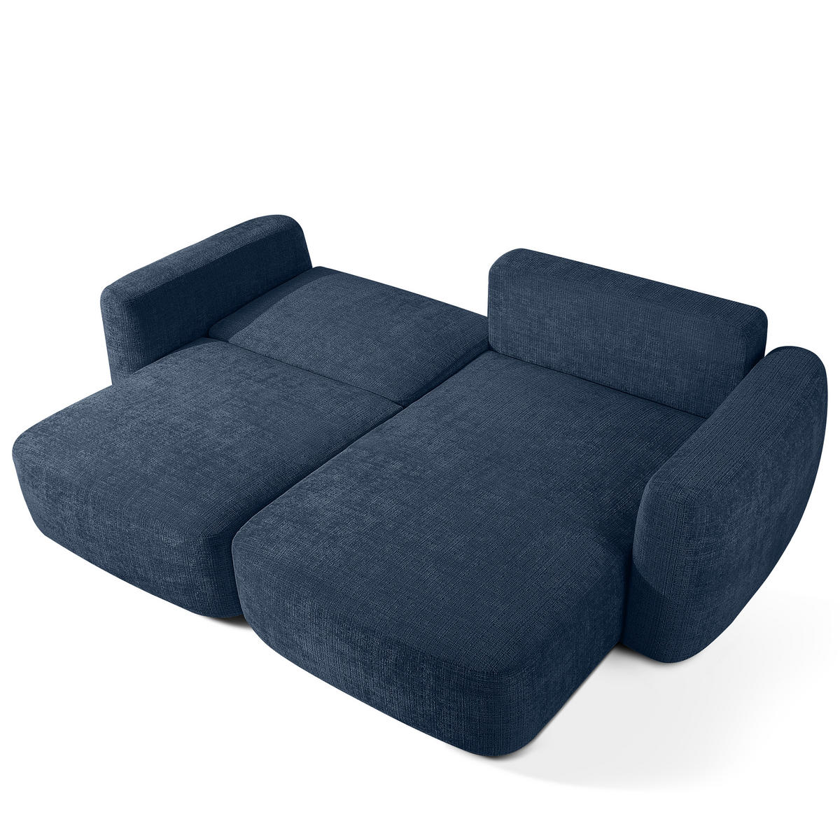 SITZGARNITUR ELOSA - Dunkelblau, Holz/Textil (245/85/165cm) - KONSIMO®