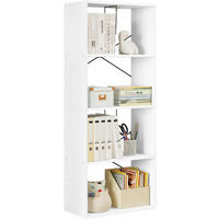 BÜCHERREGAL mit 4 Ebenen, Holzwerkstoff, Weiß - Weiß, Holzwerkstoff (60/149/30cm) - Woltu