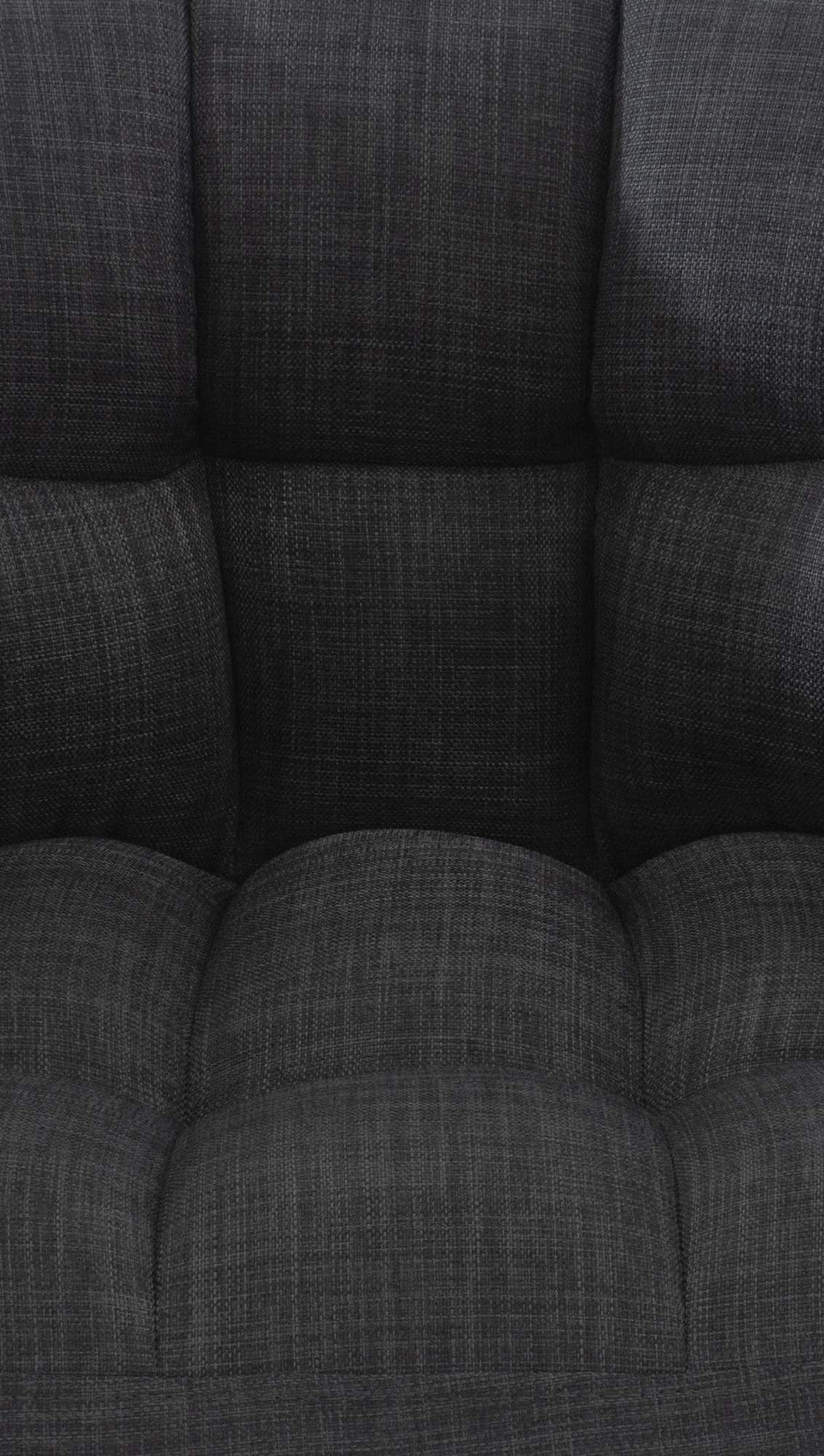 SESSEL Stoff dunkelgrau - Dunkelgrau/Schwarz, Textil/Metall (64/75/48cm) - CLP