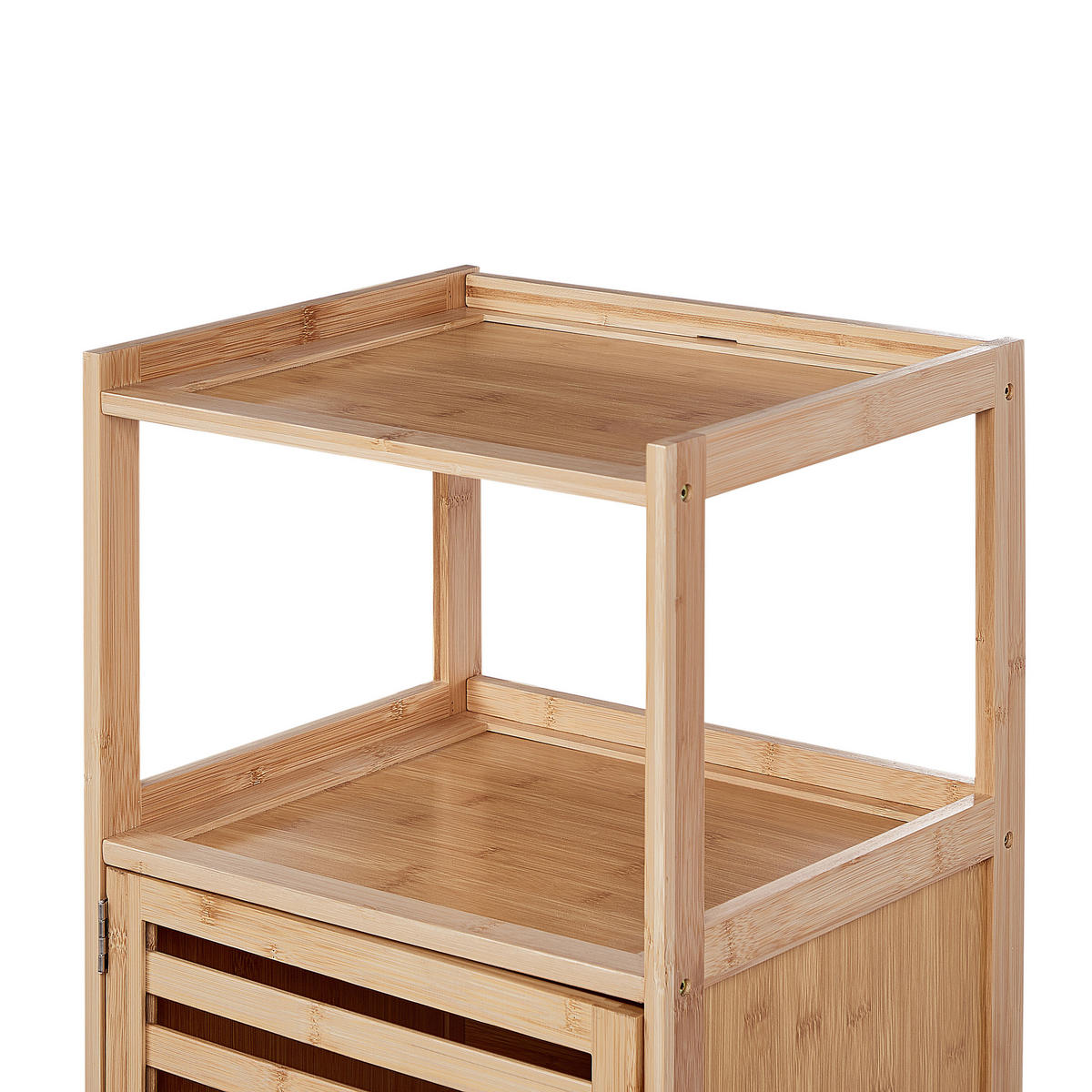 REGAL Bambus Hellbraun Lafayette - Braun, Holz (36/114/30cm) - Beliani