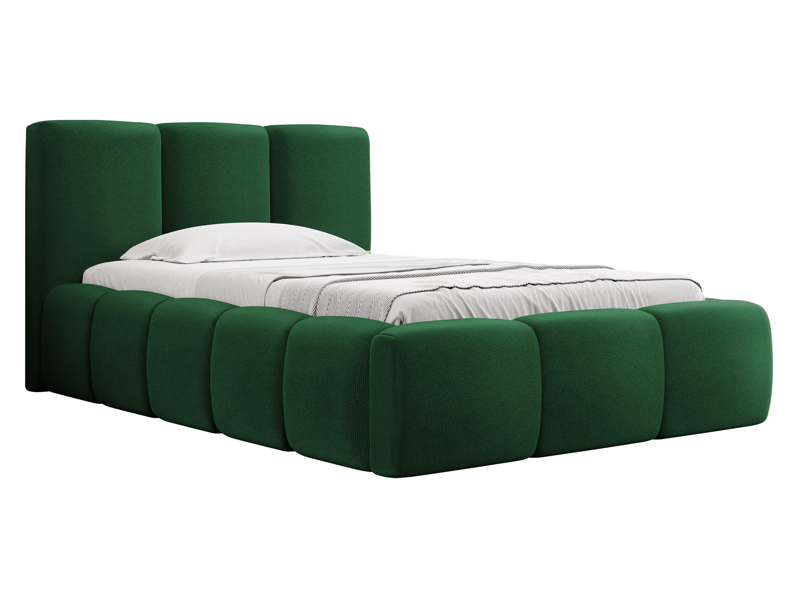 POLSTERBETT Kevson 90 - Smaragdgrün, Holz (90/200cm) - MIRJAN24