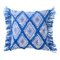 KISSEN ORIENTALISCHES BW Blau - Blau, Textil (45/45cm) - J-Line