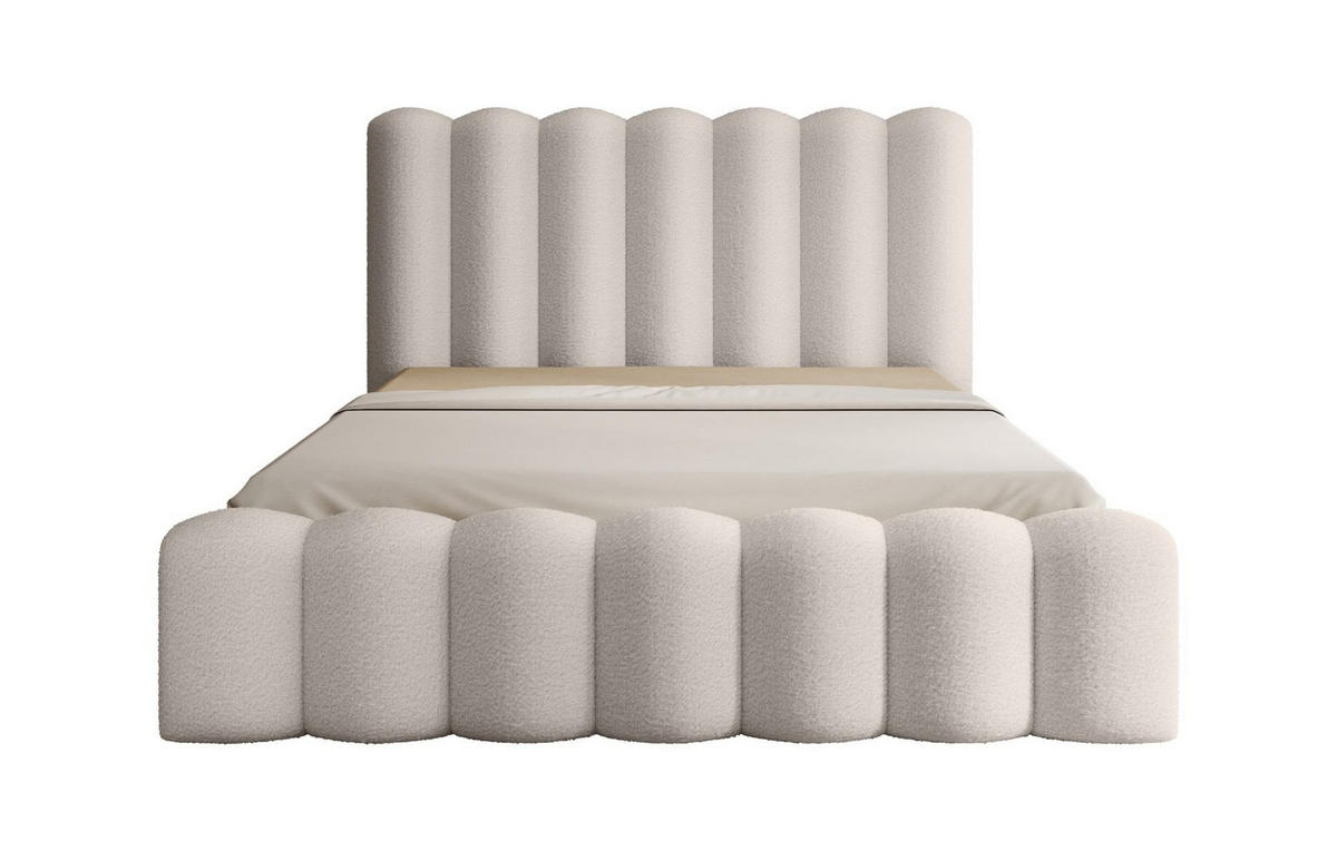 POLSTERBETT Macon In Euphoria - Creme, Holzwerkstoff/Textil (180/200cm) - Fun Möbel