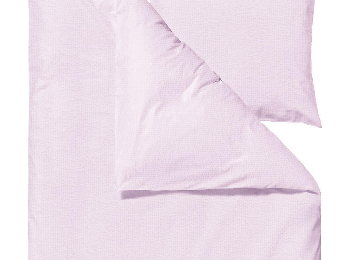 BETTWÄSCHE Wave rosa 135/200 cm Bio-Baumwolle - Rosa, Textil (135/200cm) - Södahl