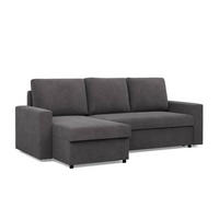 ECKSOFA Neo mit gerader Armlehnen dunkelgrau - Dunkelgrau, Textil (231/140cm) - SIMKAM Furniture