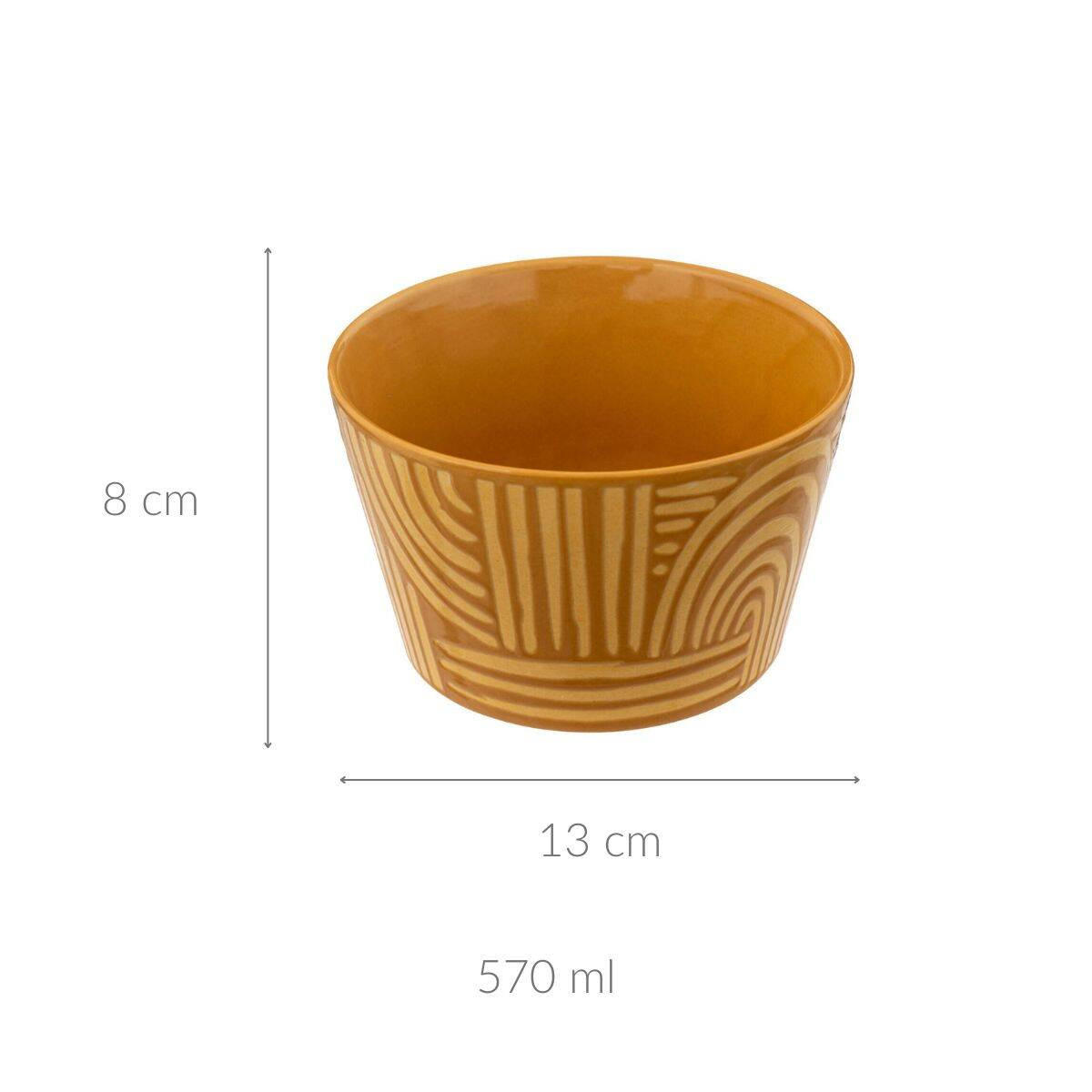 KERAMIKSCHALE Soley 570 ml - Gelb, Keramik (570cm) - Secret de Gourmet