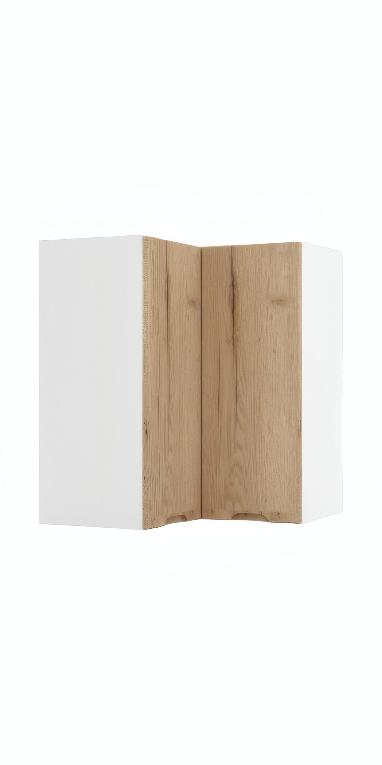 ECKHÄNGESCHRANK WRN P/L - Zivora - Platzsparende Lösung mit Stil - Eiche Artisan, Holz (60/72/60cm) - ROYAL24_MARKT