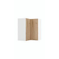 ECKHÄNGESCHRANK WRN P/L - Zivora - Platzsparende Lösung mit Stil - Eiche Artisan, Holz (60/72/60cm) - ROYAL24_MARKT