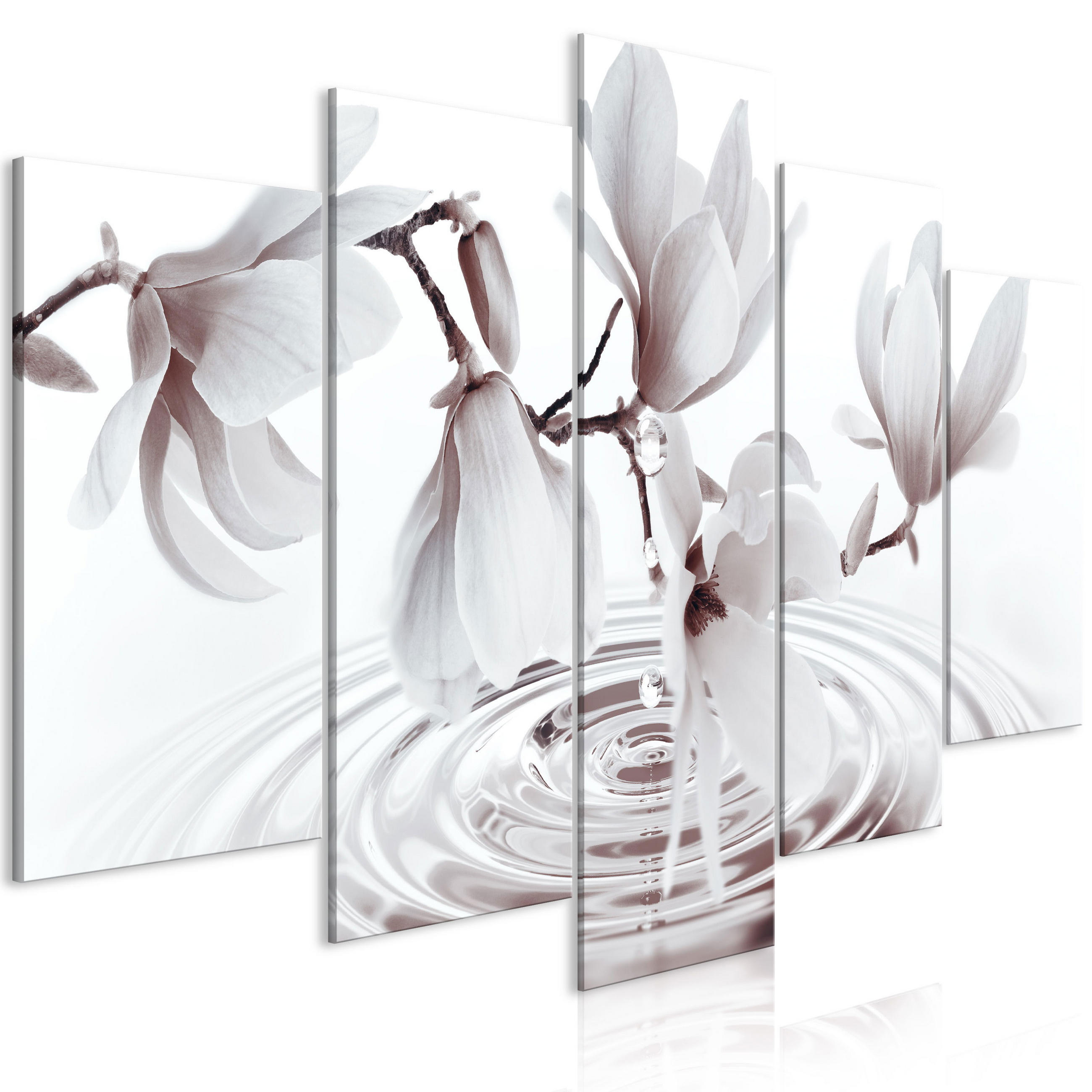 KUNSTDRUCK Grau 200/100 cm - Braun/Grau, Textil (200/100cm) - KUNSTLOFT