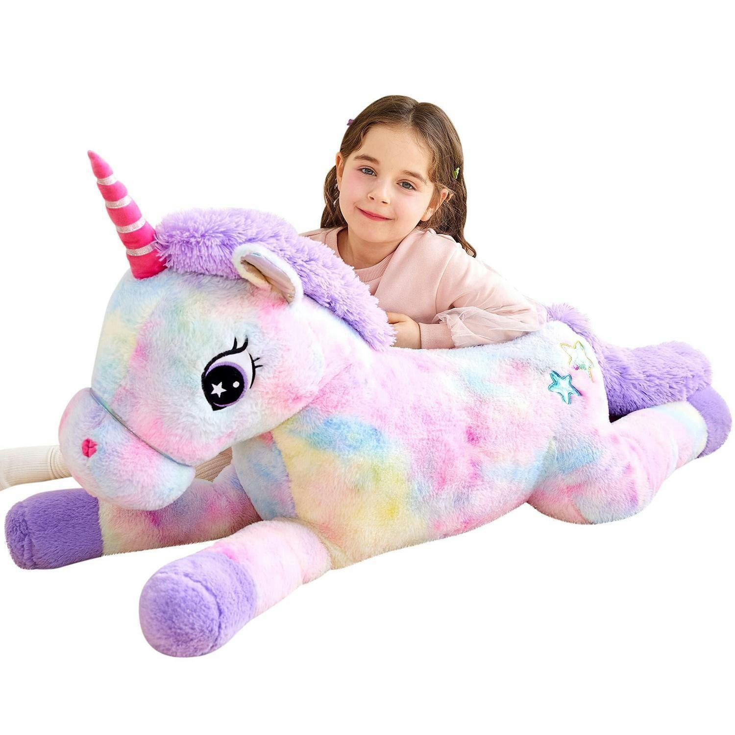 STOFFTIER Einhorn 110 cm - Multicolor, Textil (31/110cm)
