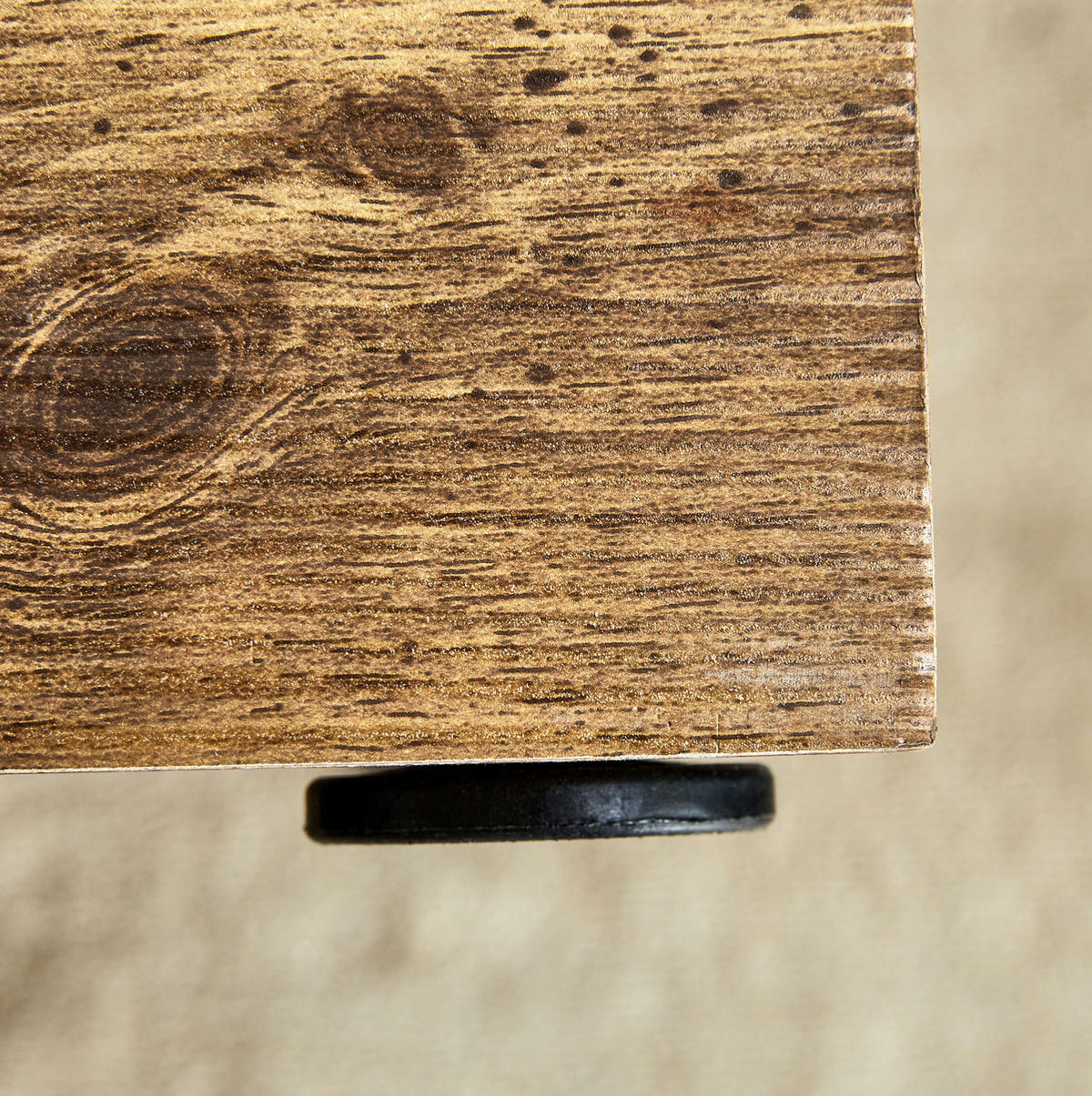 COUCHTISCH aus MDF 90x50x30 cm in Naturfarben mit rutschfesten Füßen - Naturfarben, Holzwerkstoff (90/50/30cm) - Modfu