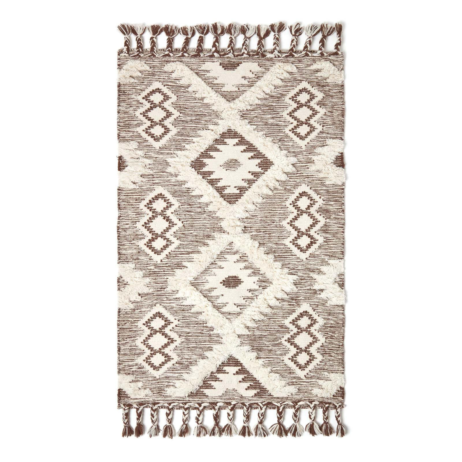 KELIM-TEPPICH Lhasa handgewebt 90/150 cm - Braun, Textil (90/150cm) - Homescapes