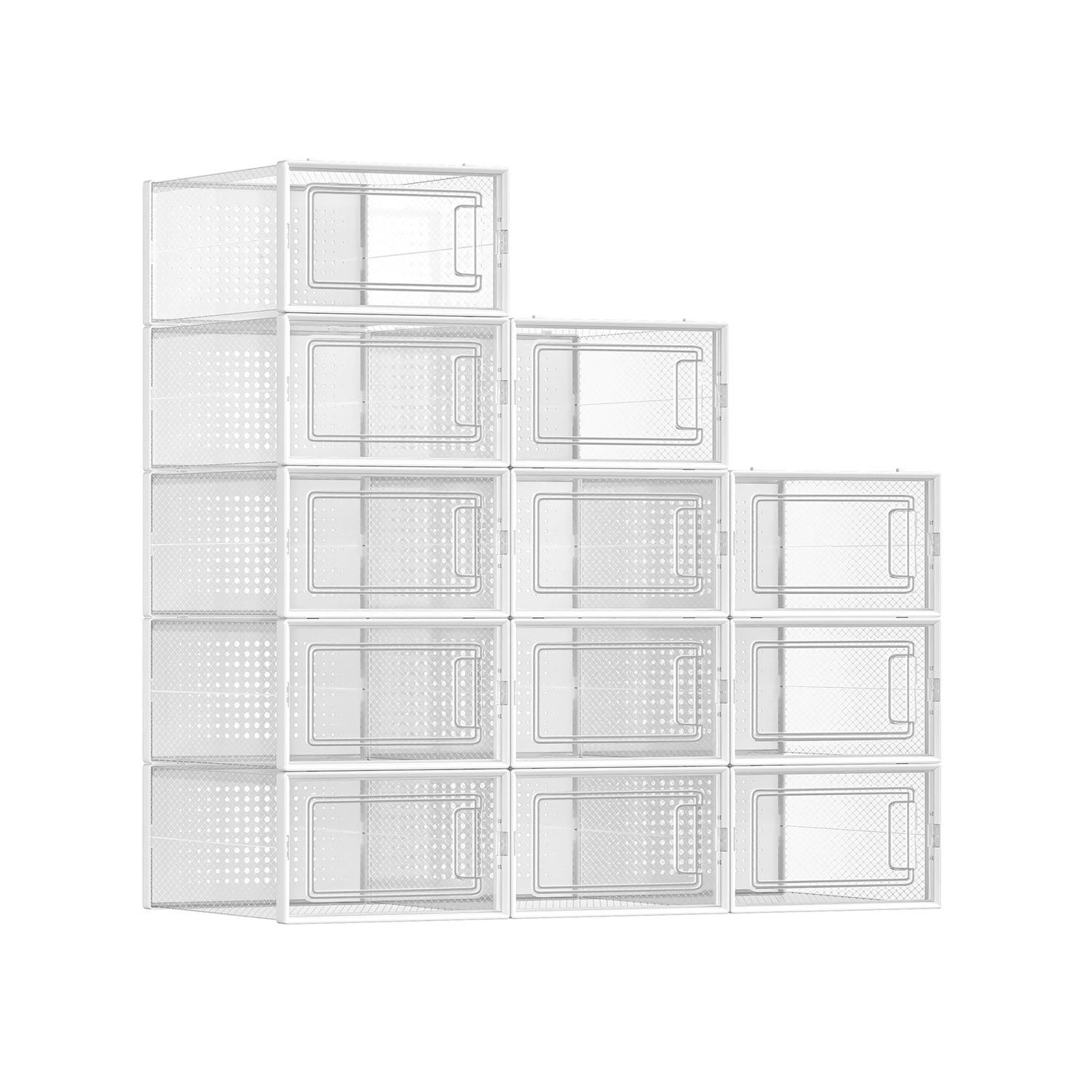SCHUHBOXEN NEW YORK 12ER-SET - Transparent, Kunststoff (23/14/34cm) - Hansiro