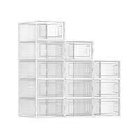 SCHUHBOXEN NEW YORK 12ER-SET - Transparent, Kunststoff (23/14/34cm) - Hansiro