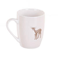 BECHER Bambi 350 ml - Weiß, Keramik (350L) - Boltze Home