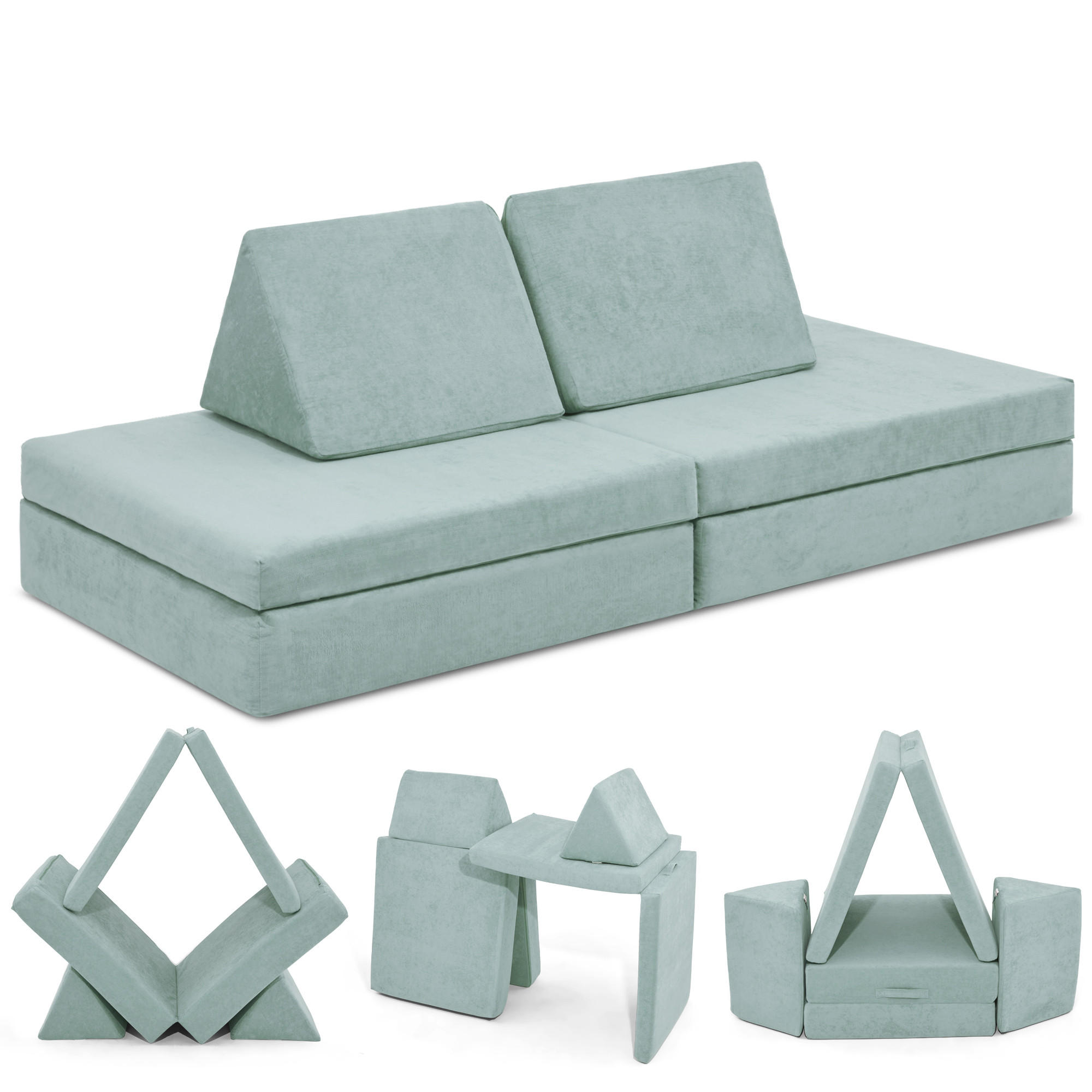 Linodino Spielsofa Hellblau 150x52x66 cm