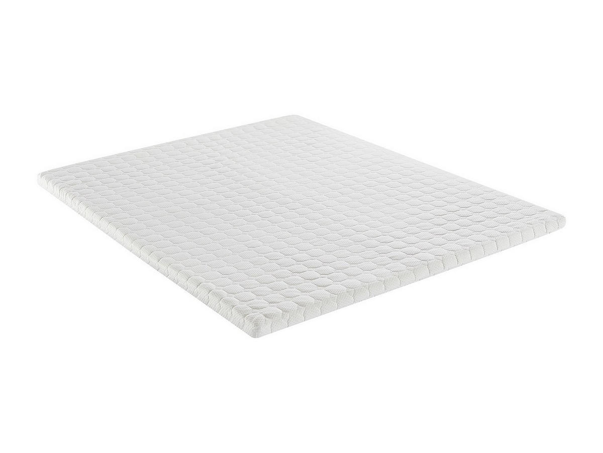 TOPPER - 2 Personen - stoff - weiß Rama - Weiß, Textil (180/200cm) - Vente-Unique