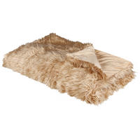 TAGESDECKE Braun 150 x 200 cm Delice - Braun, Keramik (150/200cm) - Beliani