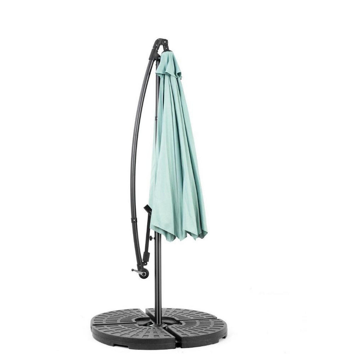 SONNENSCHIRM 295x295cm,Ampelschirm,Gartenschirm,Aluminium,Sonnenschutz,Hellgrün - Hellgrün, Metall (295/295cm) - LVHOM