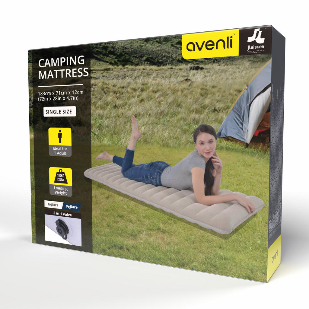 Thumbnail - Avenli Luftbett, Beige, Kunststoff, Uni, Höhe ca. 22 cm, Rechteckig, 71x183 cm, Schlafzimmer, Betten, Gästebetten, Luftb...