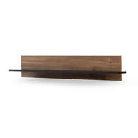 WANDREGAL Nero 135 cm breite - Hellbraun/Schwarz, Holzwerkstoff (135/20/12cm) - Ravio