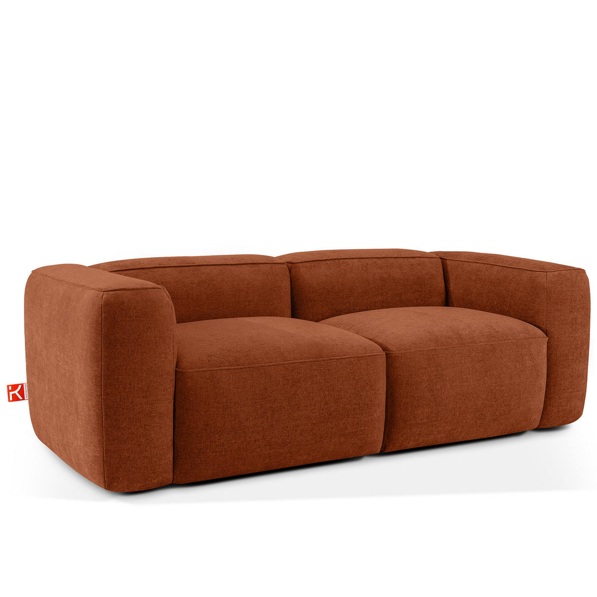 2-SITZER SOFA FUBBO, Rot - Rot, Holz/Holzwerkstoff (210/73/96cm) - KONSIMO®