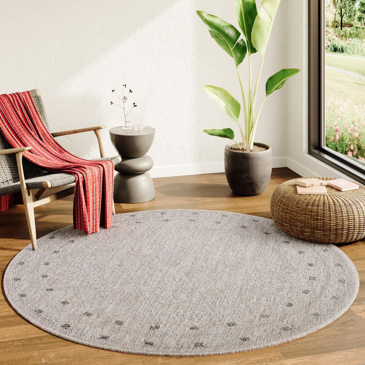 TEPPICH MELISSA Braun 200/200 cm - Braun, Kunststoff (200/200cm) - Tapiso