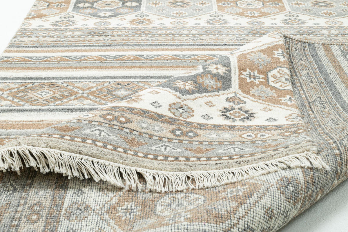 WOLLTEPPICH Imperial Schaal 90x160 cm - Naturfarben, Textil (90/160cm) - THEKO