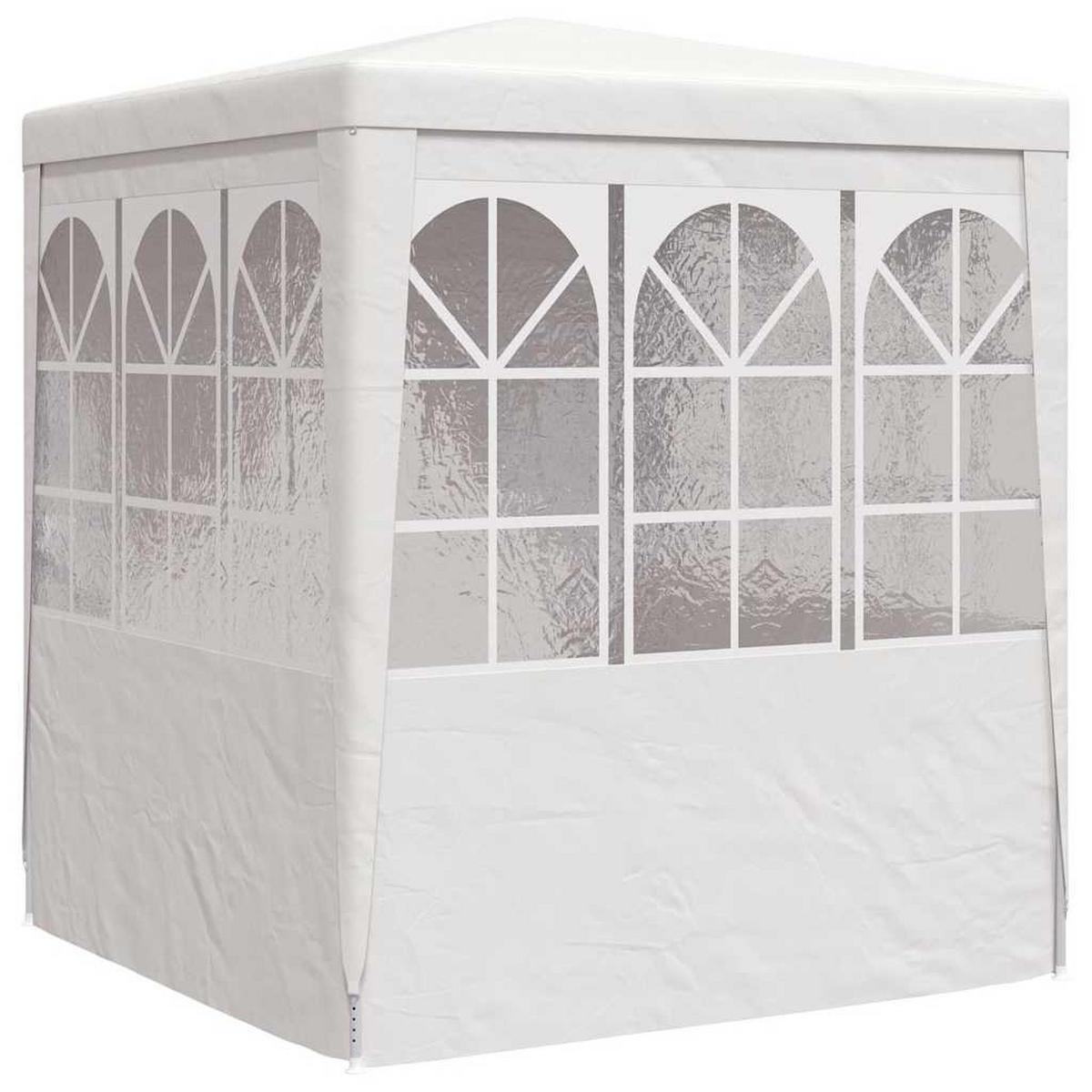 PROFI-PARTYZELT Mit Seitenwänden 2.5/2.5 M Weiss 90 G/M² - Weiß, Kunststoff (250/240/250cm) - vidaXL