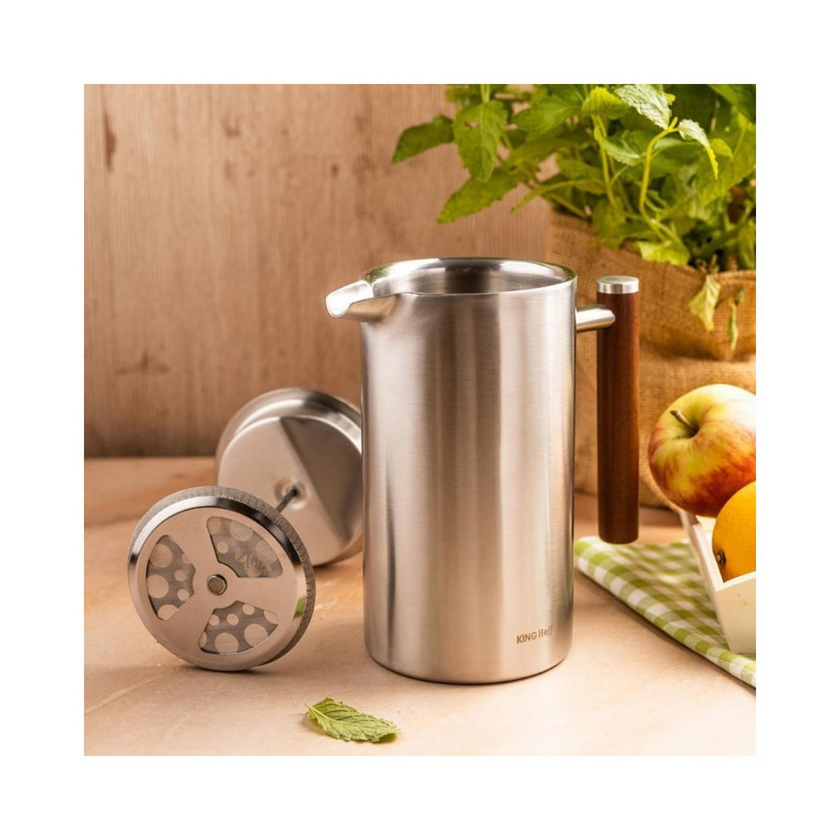 TEEKANNE Silber 10/10/22 cm 64465 - Silberfarben, Metall (1L) - Kinghoff 