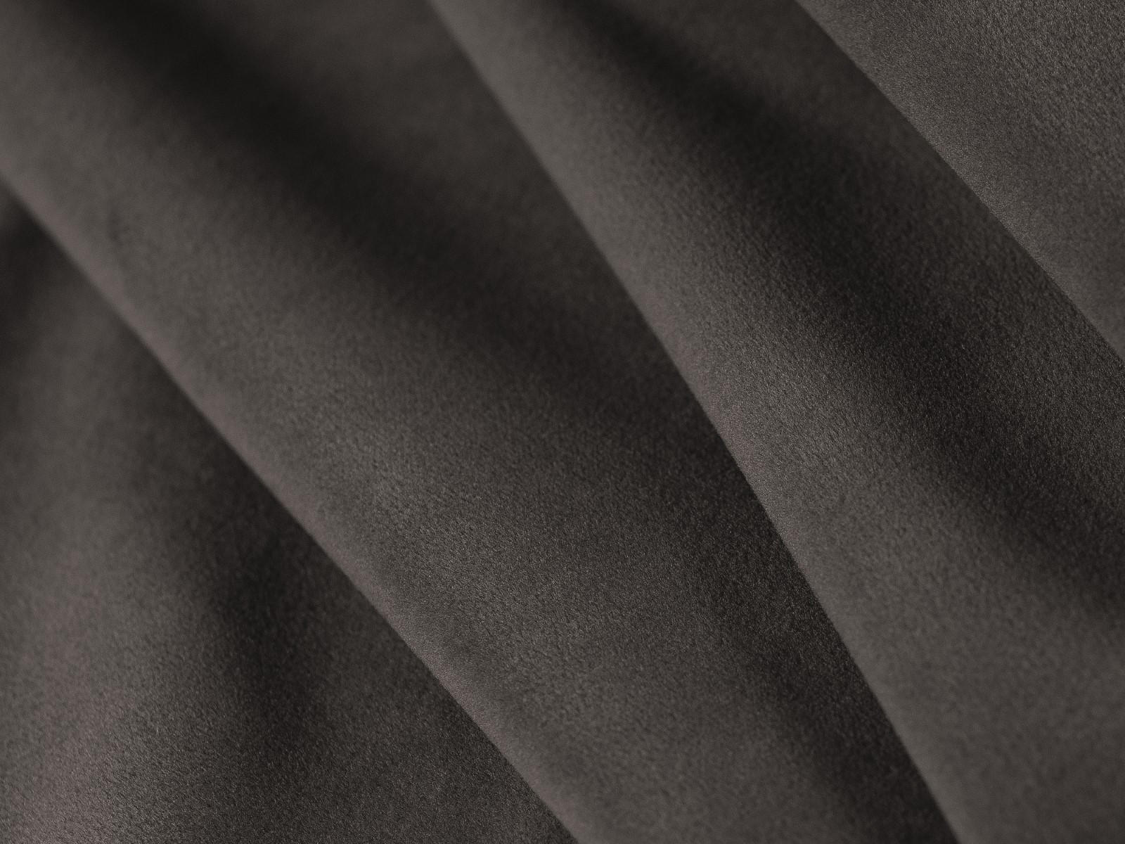 CHAISELONGUE links Ruby aus Samt dunkelgrau - Dunkelgrau, Textil (93/69/180cm) - Micadoni