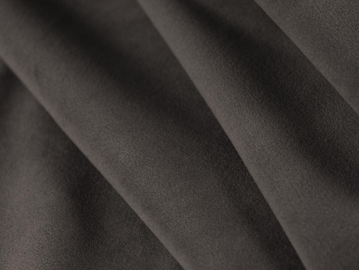 CHAISELONGUE links Ruby aus Samt dunkelgrau - Dunkelgrau, Textil (93/69/180cm) - Micadoni