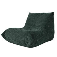 SITZSACK in Caterpillar-Optik Grün Flanellstoff - Grün, Kunststoff (100/80/90cm) - Meubliv