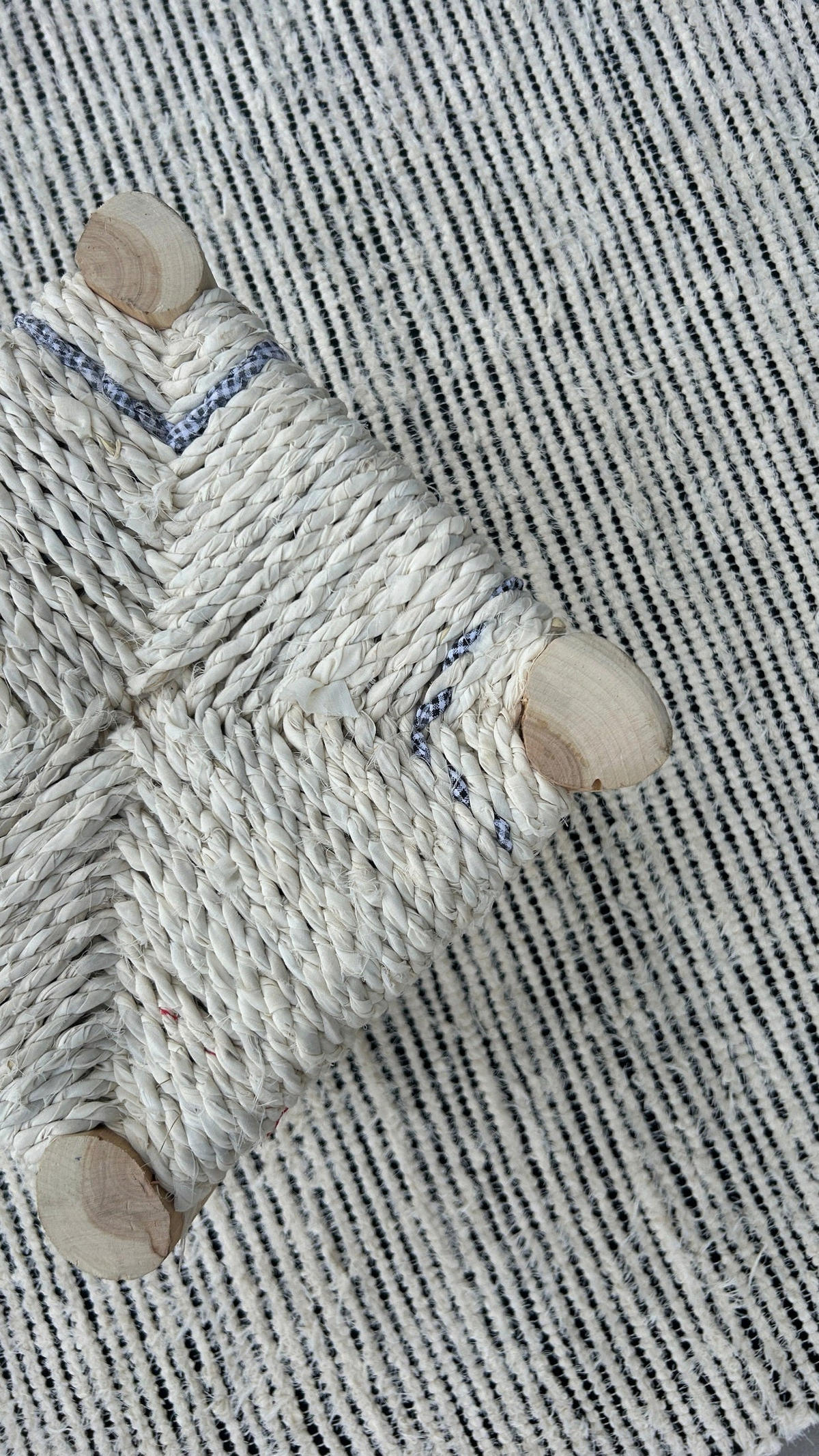 TEPPICH aus recycelter Baumwolle handgewebt grau - Grau, Naturmaterialien (160/230cm) - AFK Living