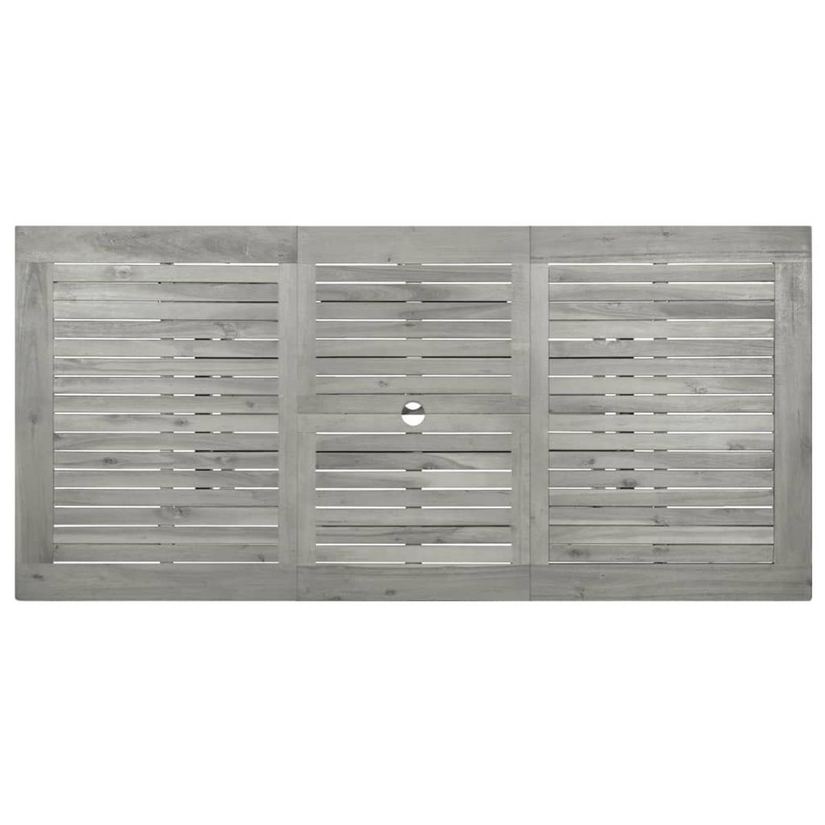 GARTENTISCH Vego Grau 120-170x80x75 cm Akazie Eckig - Grau, Holz (170/80/75cm) - DELUKE
