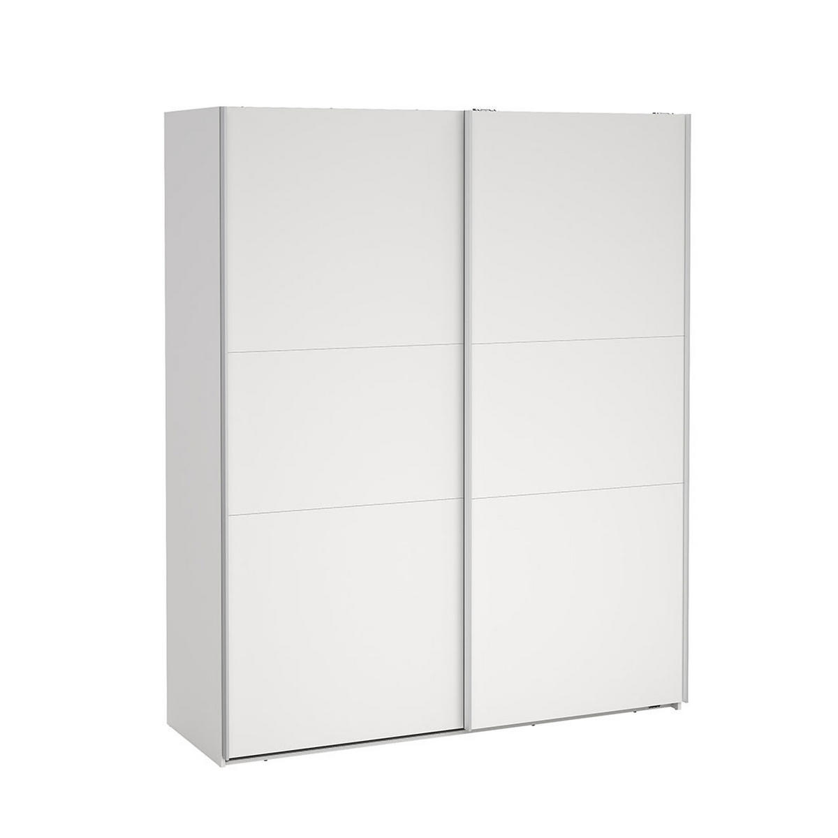 SCHIEBETÜRENSCHRANK, Como, Weiß, Holzwerkstoff, 179 x 67 x 221 cm - Weiß, Holzwerkstoff (179/221/67cm) - ebuy24