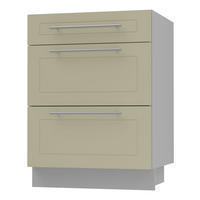 SCHUBLADENUNTERSCHRANK Kvantum D3M/60 60 / 50 / 82cm - Creme/Grau, Holz/Holzwerkstoff (60/82/50cm) - Feldmann-Wohnen
