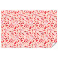 TAPETE - Botanisch - Blumen - Rot - 300x200 cm - Koralle, Papier (300/200cm) - OnlyWow