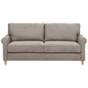 3-SITZER-SOFA Stoff hellbraun Ronneby - Hellbraun/Braun, Textil (190/88/78cm) - Beliani