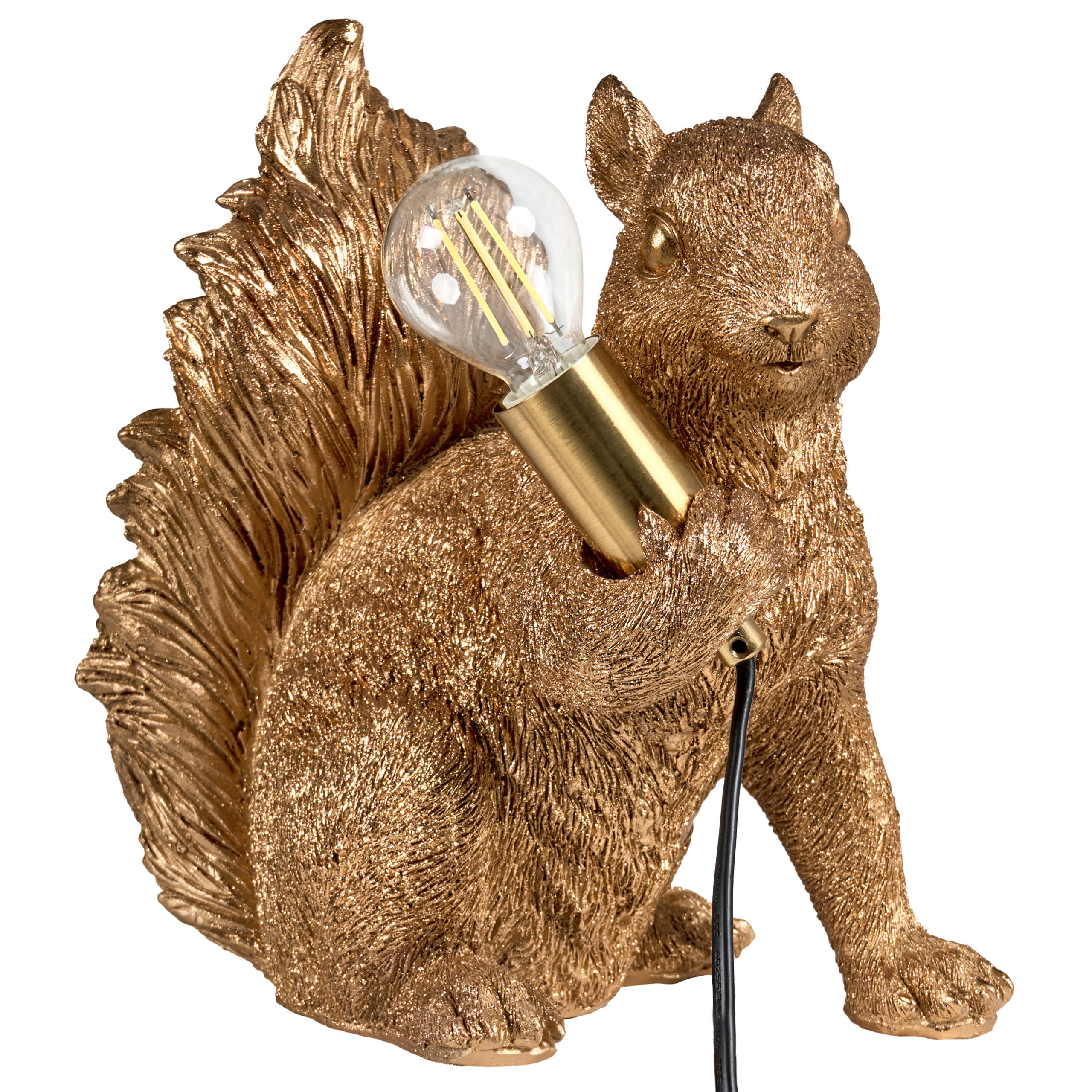 Beliani Tischlampe Gold, Messing 13x24x23 cm