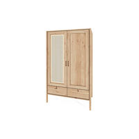 KLEIDERSCHRANK MIT SCHUBLADE INA Wildeiche - Eiche Bianco, Holz (108/175/60cm) - byoak